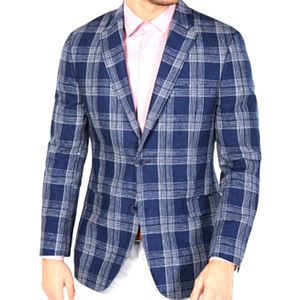 Tommy Hilfiger Men's Navy & White Linen Sport Coat Size 40R